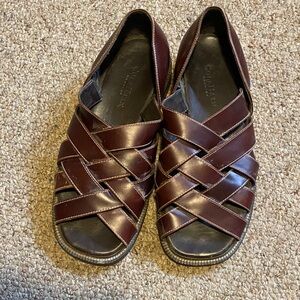 Cole Haan Brown Leather Sandals